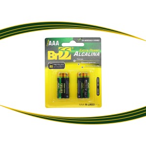 Pilha aaa cartela c/4pçs alcalina  r-lr03  br55