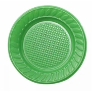 Prato descartavel 15cm colorido verde c/10pçs 7301 lori festa