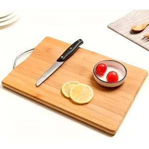 Tábua de corte bambu com alça 34x24cm c/1 pç 8703 2w import
